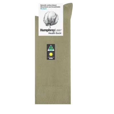 Humphrey Law 85% Mercerised Cotton Health Sock - Antelope