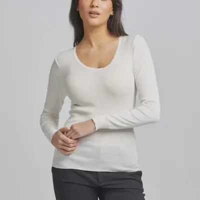 Traditional Thermal RTR Side Seamfree Long Sleeve - Ivory
