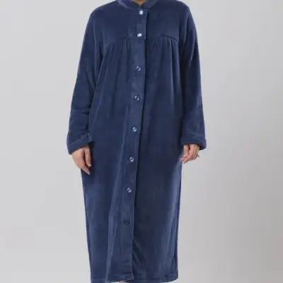 Schrank Mid Button Gown - Navy