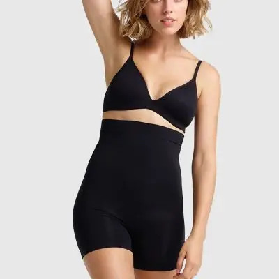 Ambra Power Lite Hi Waisted Shortie - Black