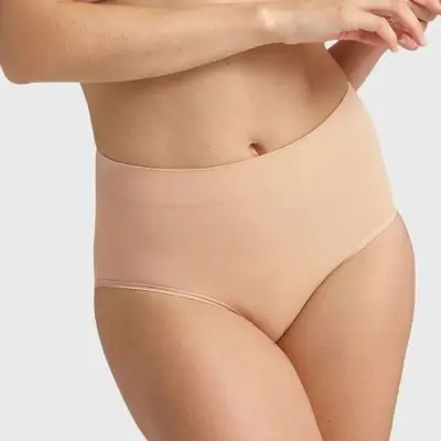 Ambra Power Lite Full Brief - Rose Beige