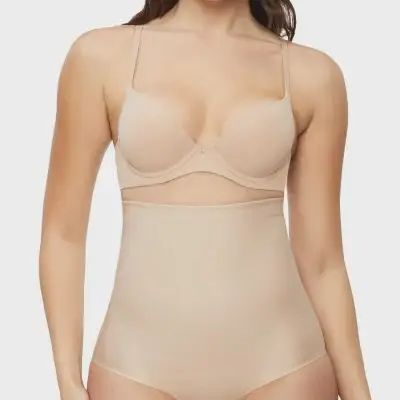 Nancy Ganz X Factor High Waist Brief - Warm Taupe