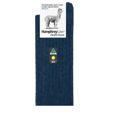 Humphrey Law Alpaca Wool Blend Sock - Denim