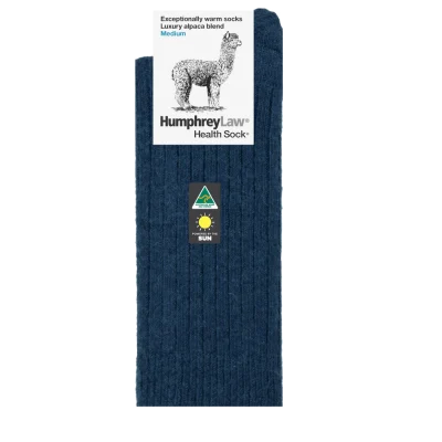 Humphrey Law Alpaca Wool Blend Sock -Charcoal