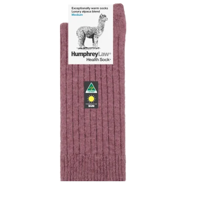 Humphrey Law Alpaca Wool Blend Sock - Old Rose
