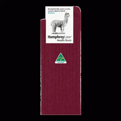 Humphrey Law Alpaca Wool Blend Sock - Berry