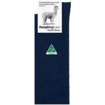 Humphrey Law Luxury Alpaca Blend Sock - Navy