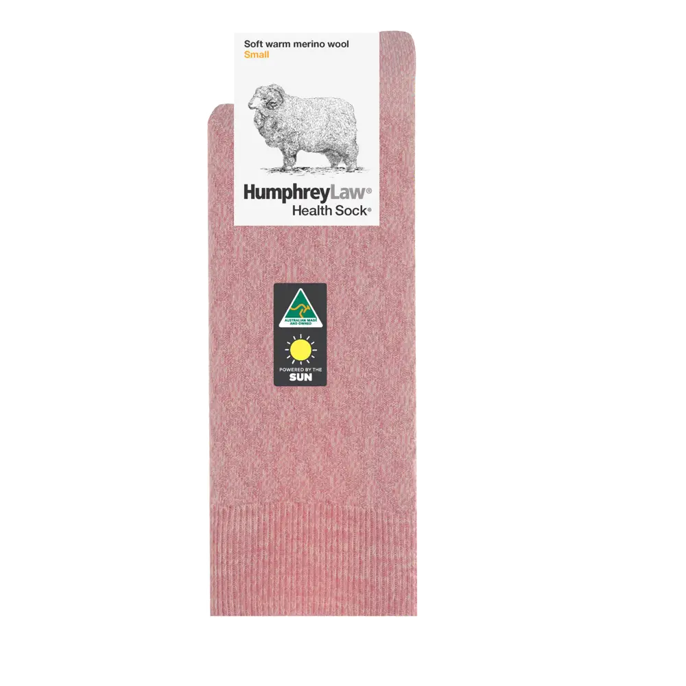 Humphrey Law Fine Merino Wool Quilted Health Sock -