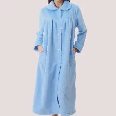 Givoni Mid Button Gown - Cornflower