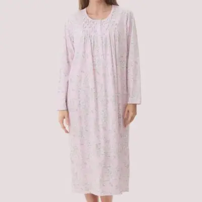 Givoni Asher 100 % Cotton Mid Nightie - Pink