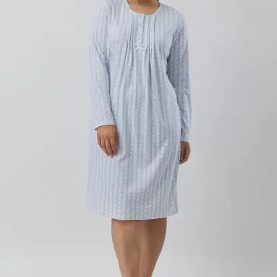 Schrank Rose Stripe Nightie Short Length Nightie
