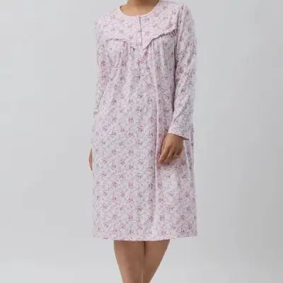 Schrank Posie Short Length Nightie -Pink
