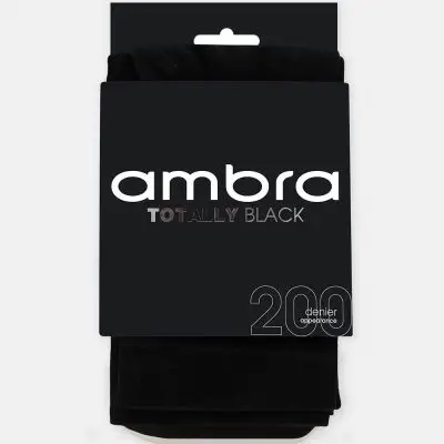Ambra - Totally Black Opaque Tights