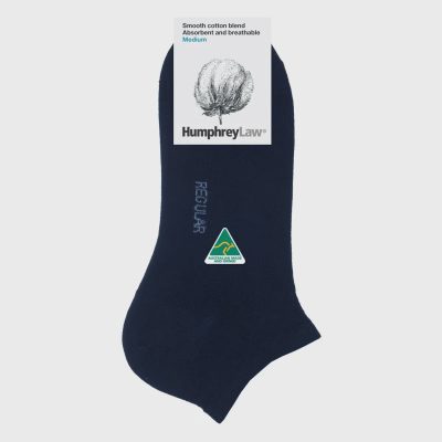 Humphrey Law Fine Merino Wool Ankle Sock - Black