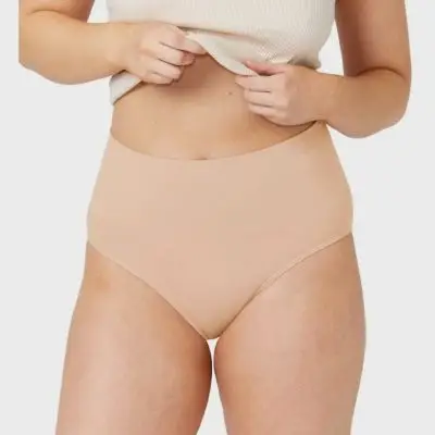 Ambra Seamless Smoothies Full Brief - Rose Beige