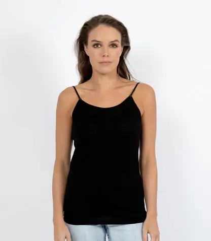 Baselayers E Wool Cami - Black