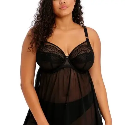 Elomi Priya UW  Babydoll - Black