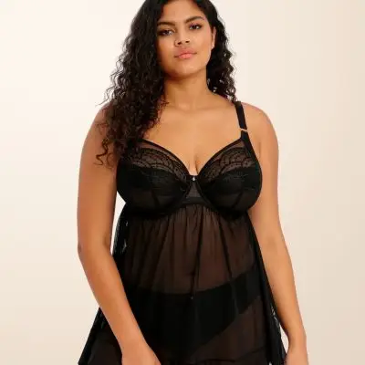 Elomi Priya UW  Babydoll - Black