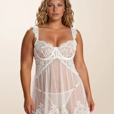 SNL Nadia Chemise - White