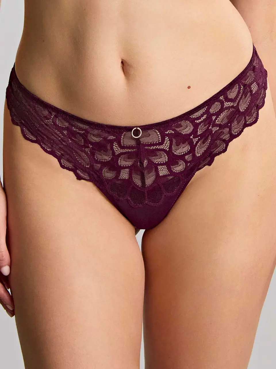 Panache Allure Thong - Plum