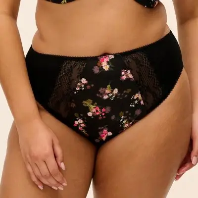 Elomi Lucie High Leg Brief - Fleur