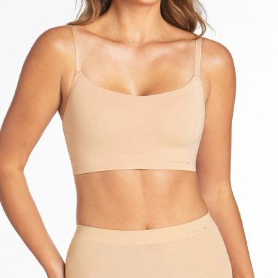 Ambra Padded Scoop Bra - Rose Beige