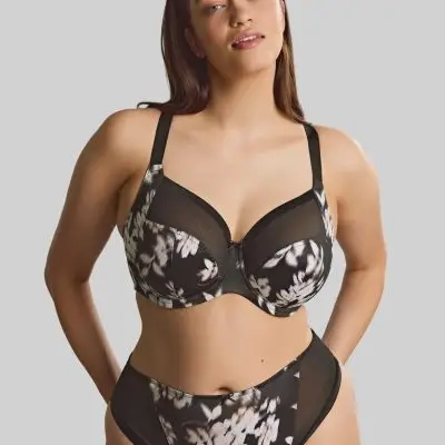 Sculptresse Bliss Brazilian Brief - Black/Floral