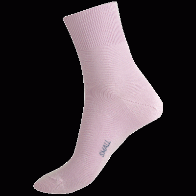 85% Mercerised Cotton Patterned Health Sock -Lavender